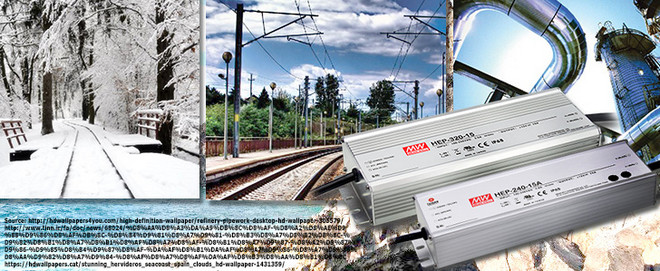Пример использования Серии HEP-240/320 Series (240/320W Harsh Environment Power Supply) 