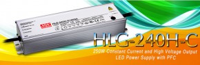 Серия HLG-240H-C - 250 ватные источники тока с функцией PFC