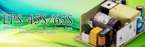 Серии EPS-45S/65S - миниатюрные источники питания открытого исполнения, мощностью 45 и 65 Вт.